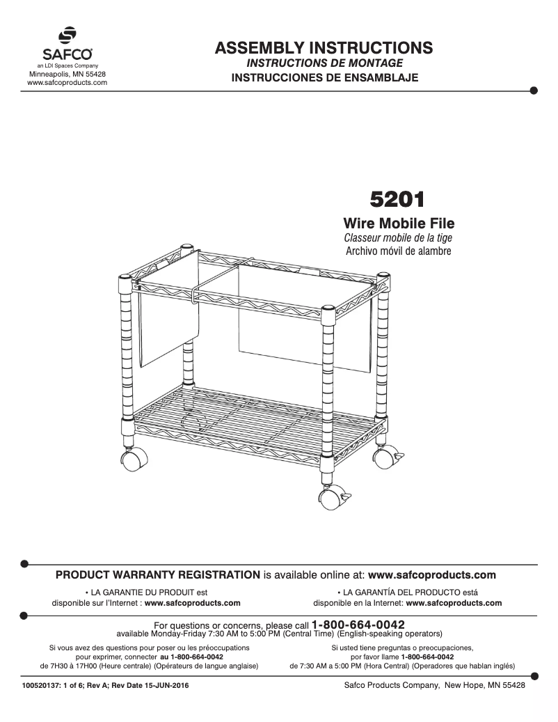 Image de la première page du manuel de l'appareil 5201