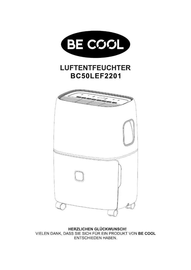 Image de la première page du manuel de l'appareil BC50LEF2201