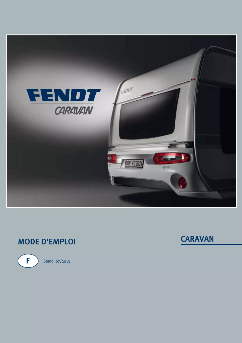 Page 1 de la notice Manuel utilisateur Fendt Opal