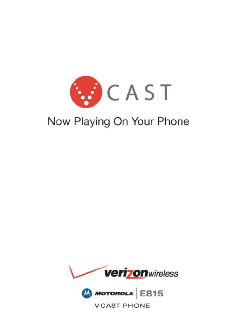 Page 1 de la notice Manuel utilisateur Motorola E815