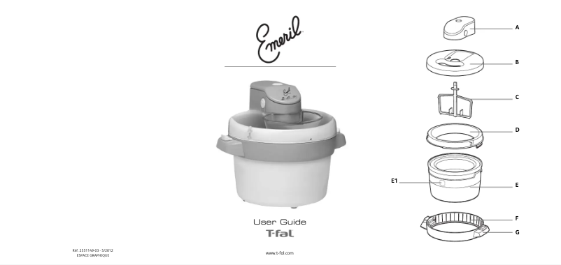 Page 1 de la notice Manuel utilisateur Tefal Gelato IG5025