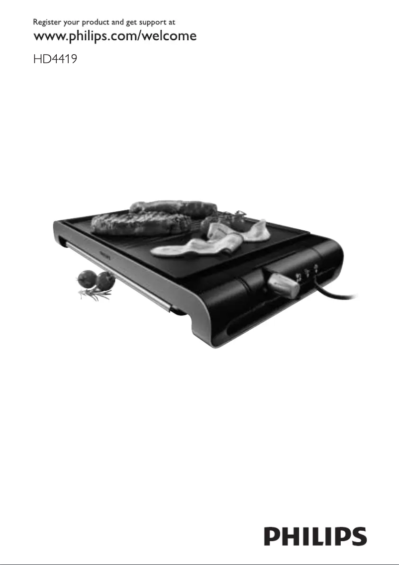 Image de la première page du manuel de l'appareil HD4419