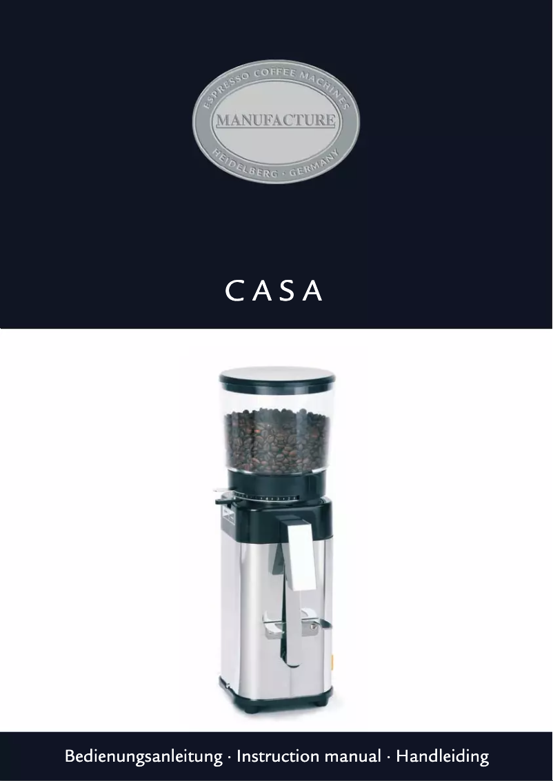 Page 1 de la notice Manuel utilisateur ECM Casa II