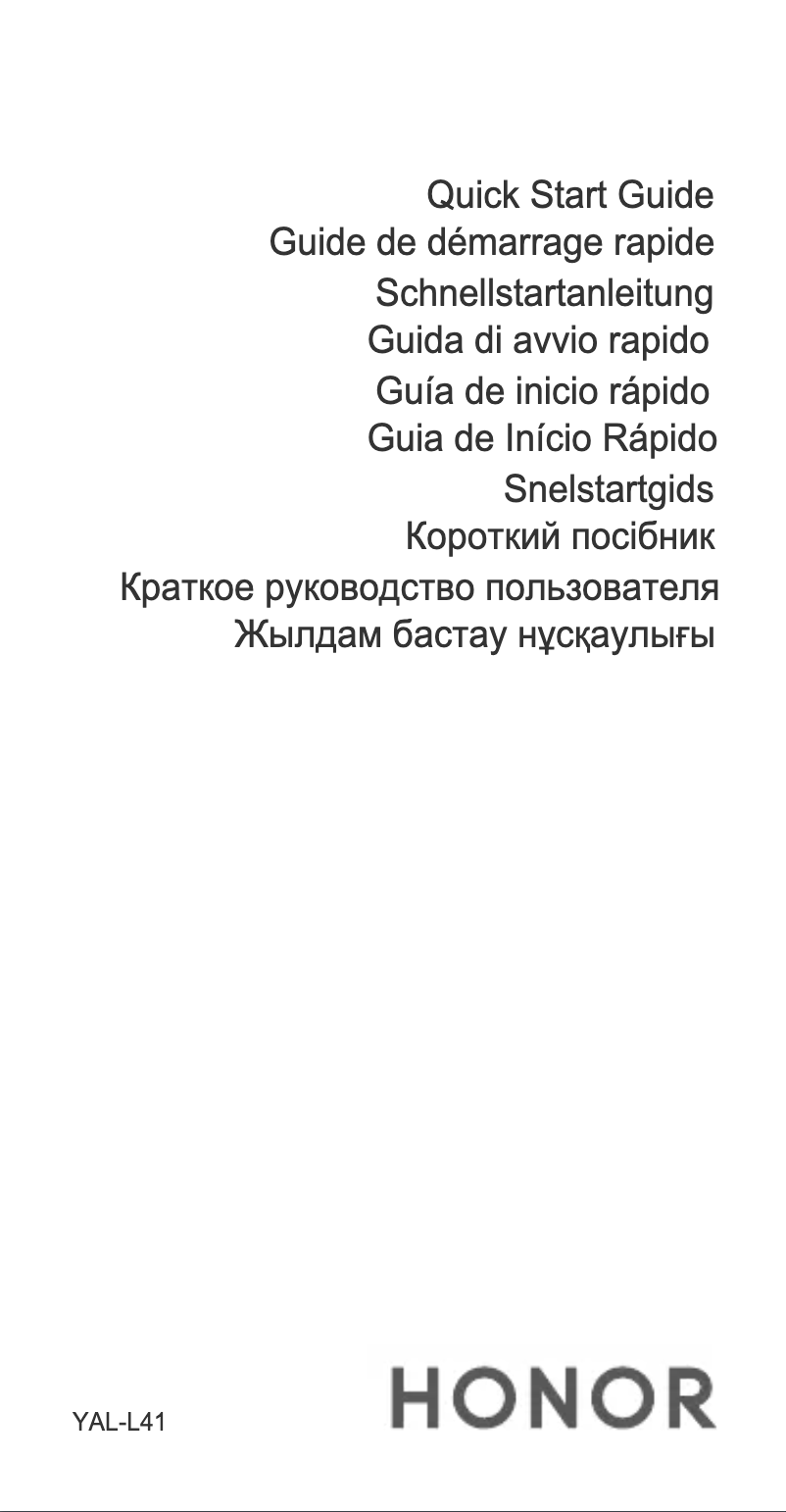 Página 1 del manual Manual de usuario Huawei Honor 20 Pro