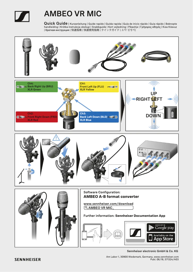 Page n°1 - Guide de démarrage rapide Sennheiser AMBEO SB01