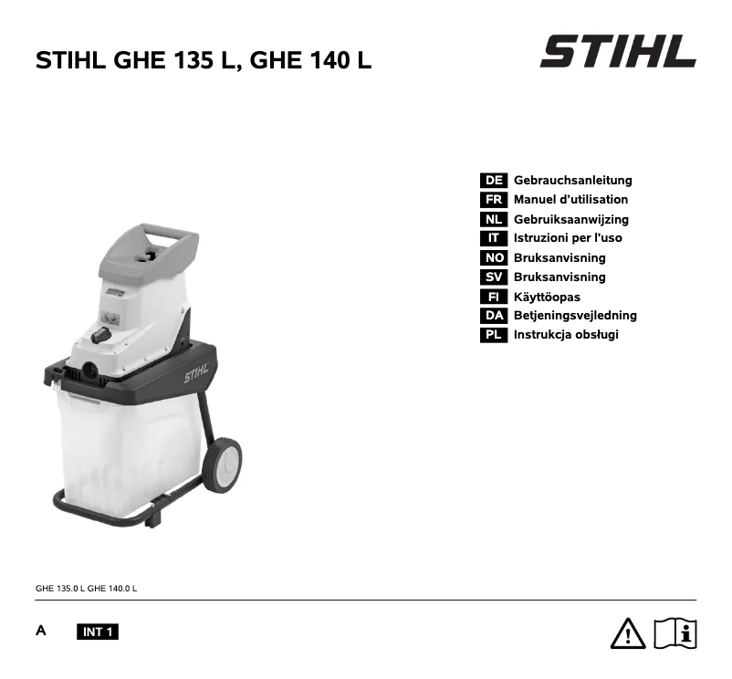 Page n°1 - Manuel utilisateur Stihl GHE 135 L