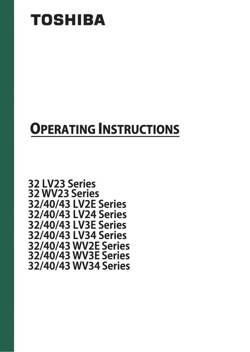 Image de la première page du manuel de l'appareil 32WV2353DB