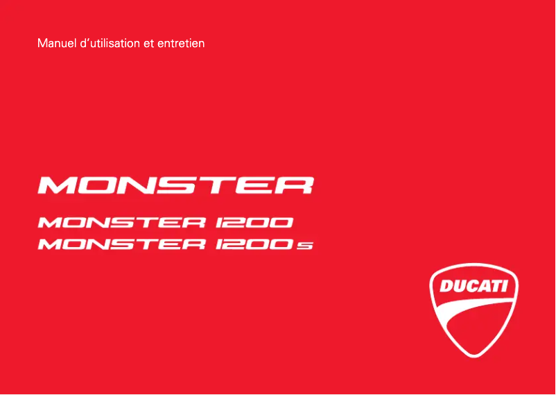 Image de la première page du manuel de l'appareil Monster 1200 S Stripe (2016)