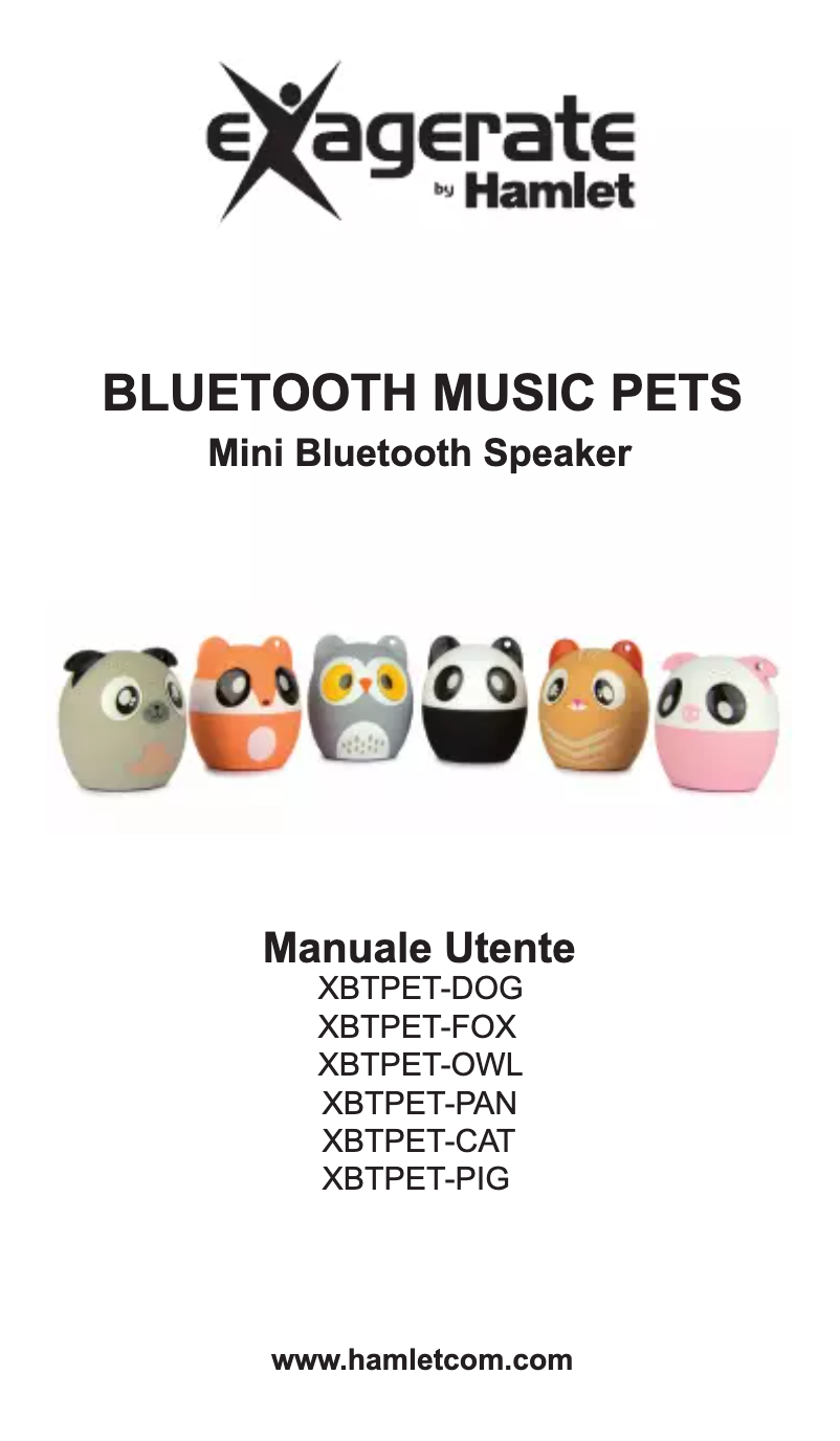 Página 1 del manual Manual de usuario Exagerate XBTPET-FOX