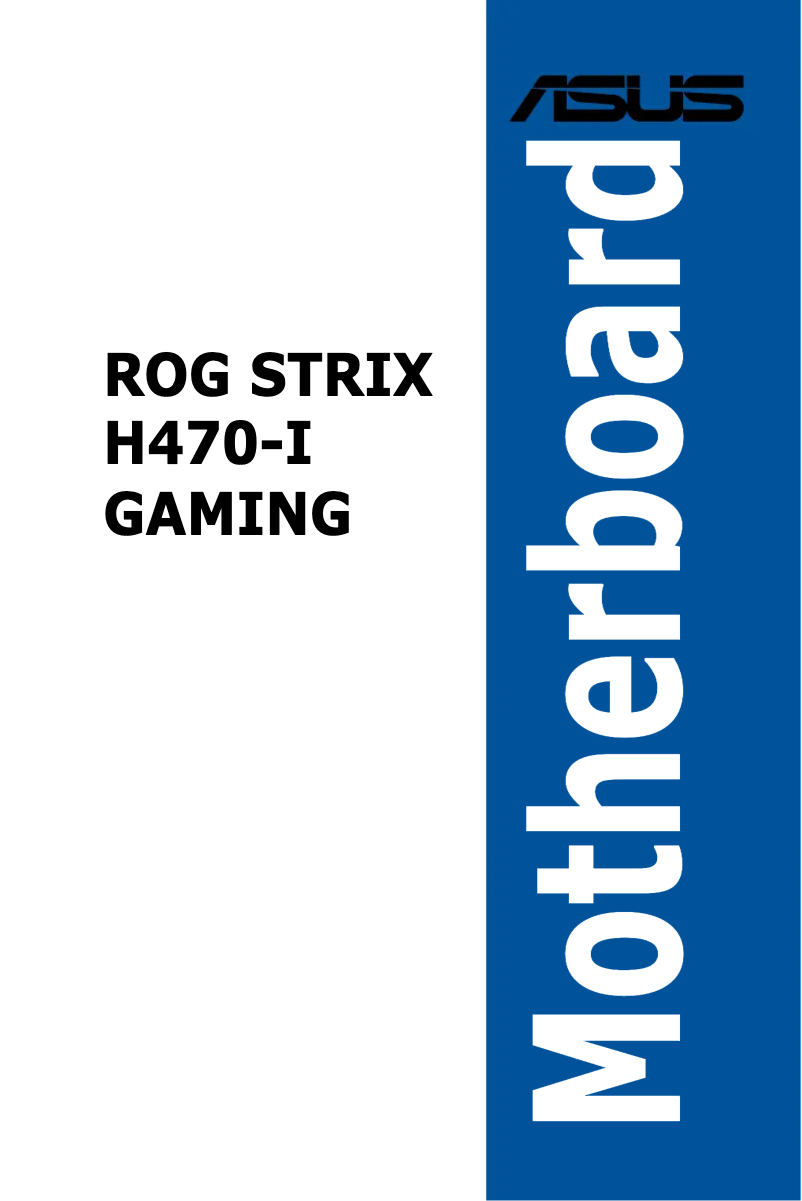 Page 1 de la notice Manuel utilisateur Asus ROG Strix H470-I