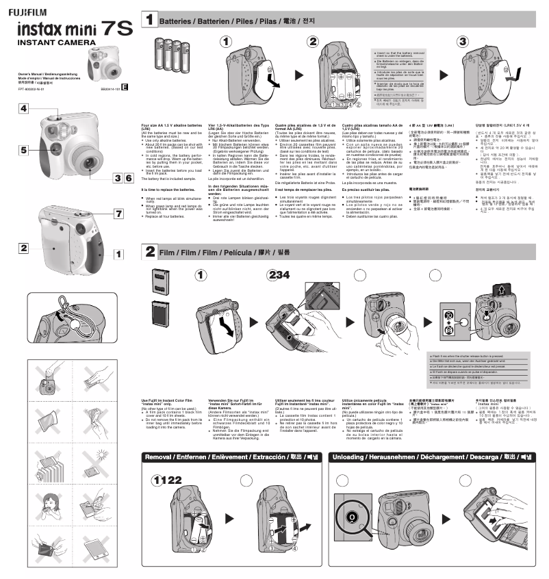 Image de la première page du manuel de l'appareil Intax Mini 7S