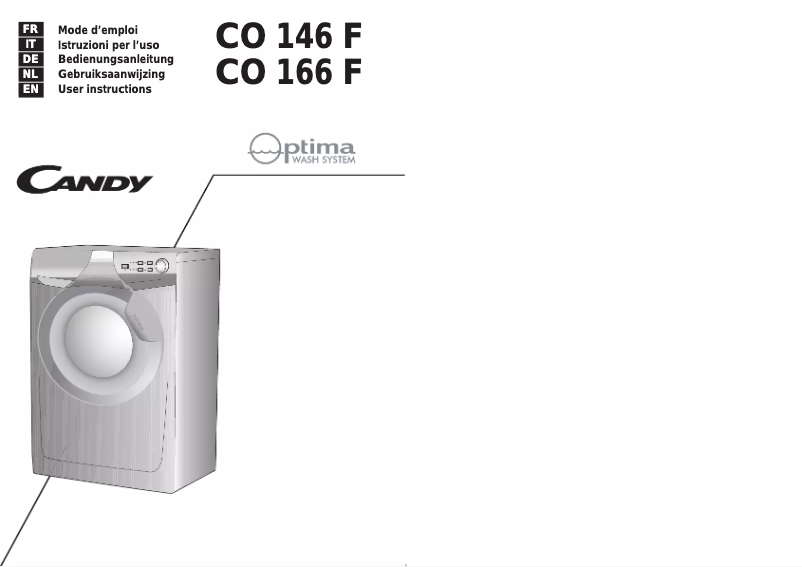 Image de la première page du manuel de l'appareil CO 146F-14S