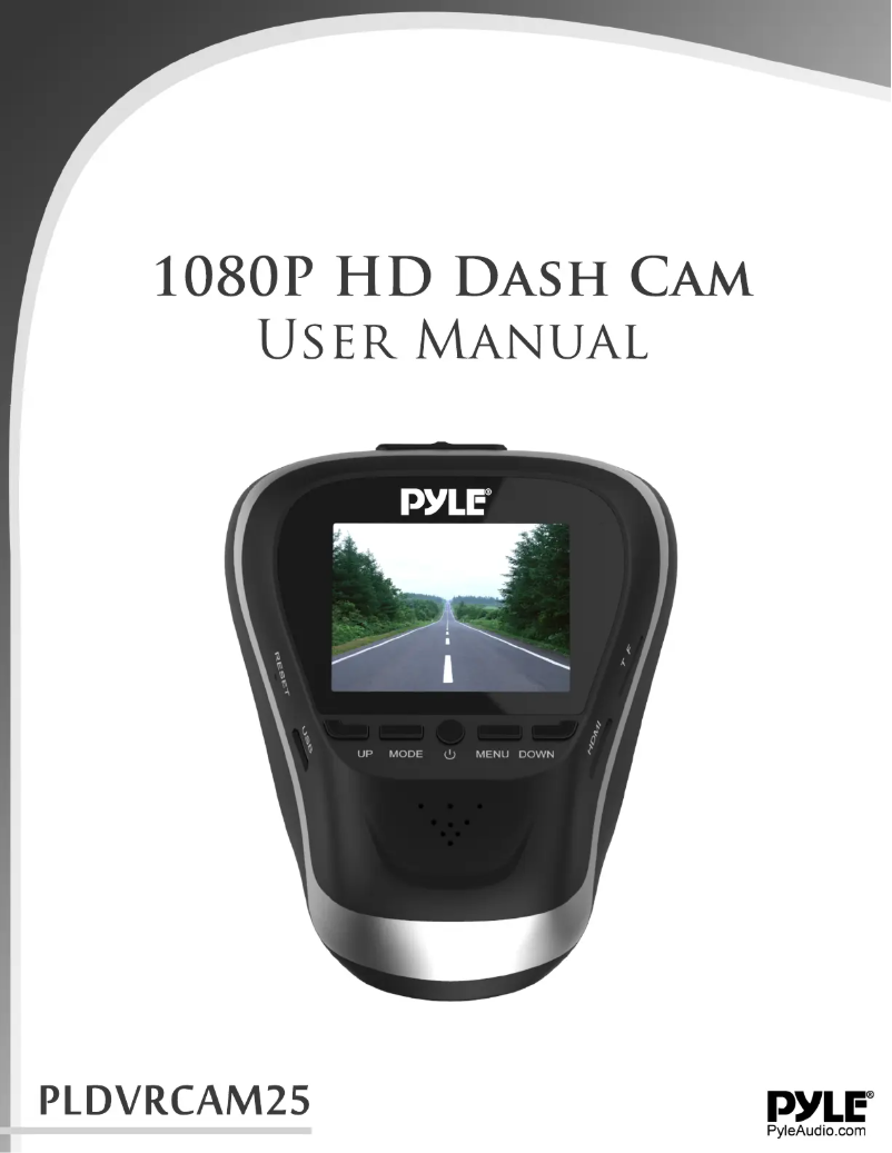 Image de la première page du manuel de l'appareil PLDVRCAM25