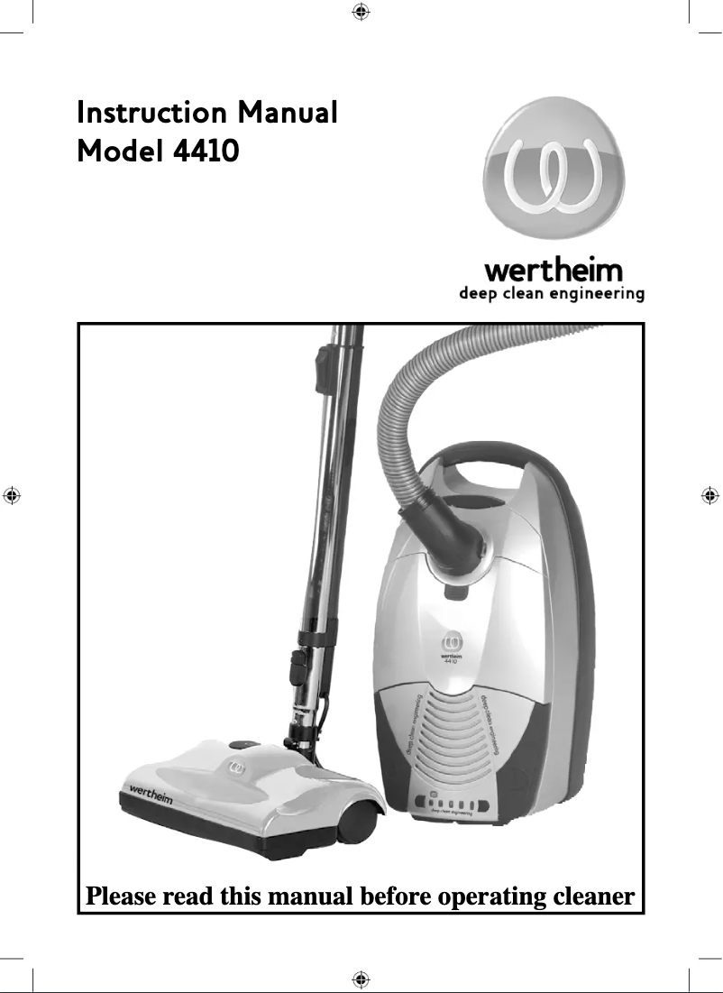 Página 1 del manual Manual de usuario Wertheim 4410