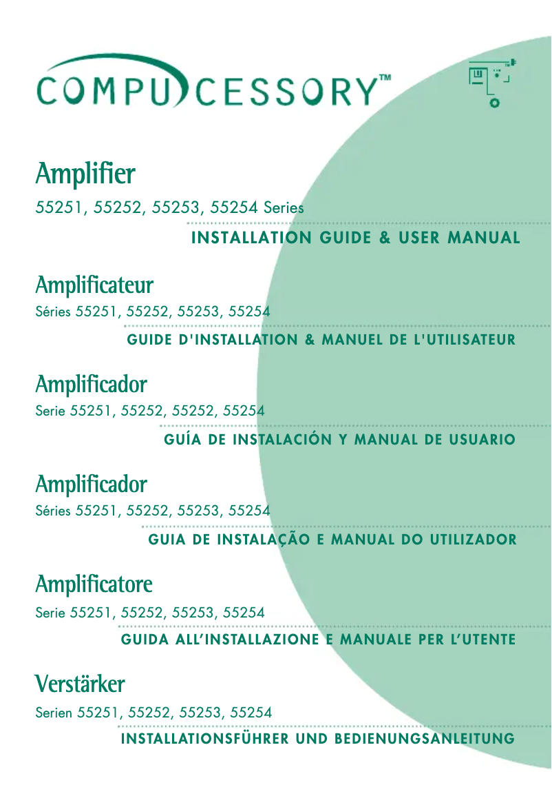 Page n°1 - Manuel utilisateur Compucessory 55251