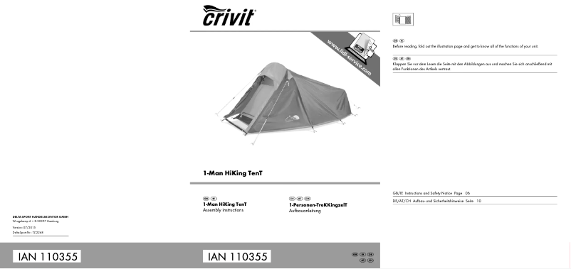 Página 1 del manual Manual de usuario Crivit IAN 110355