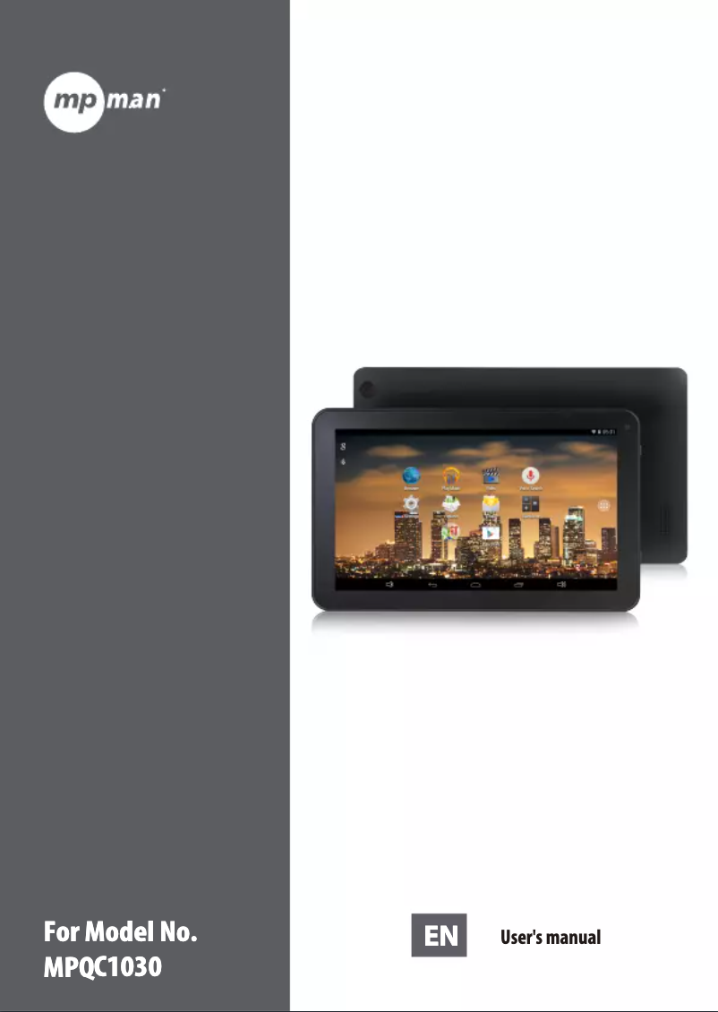 Página 1 del manual Manual de usuario Mpman MPQC1030
