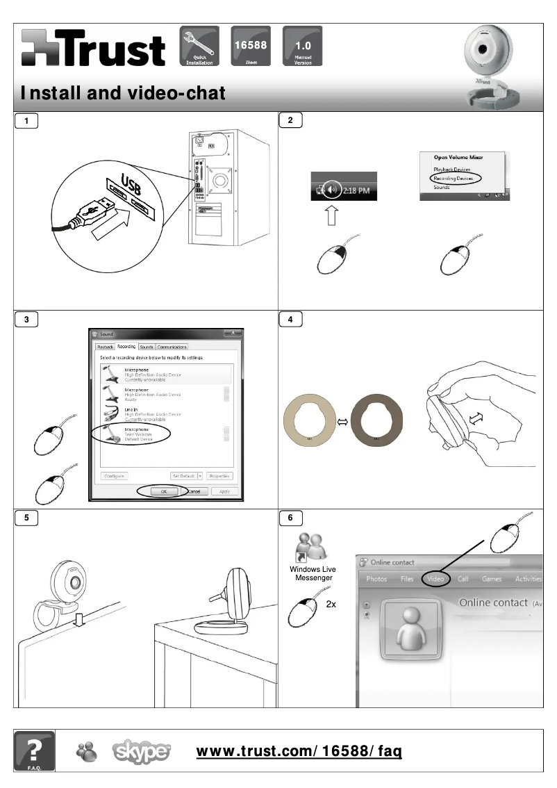 Página 1 del manual Manual de usuario Trust MultiCover Widescreen HD