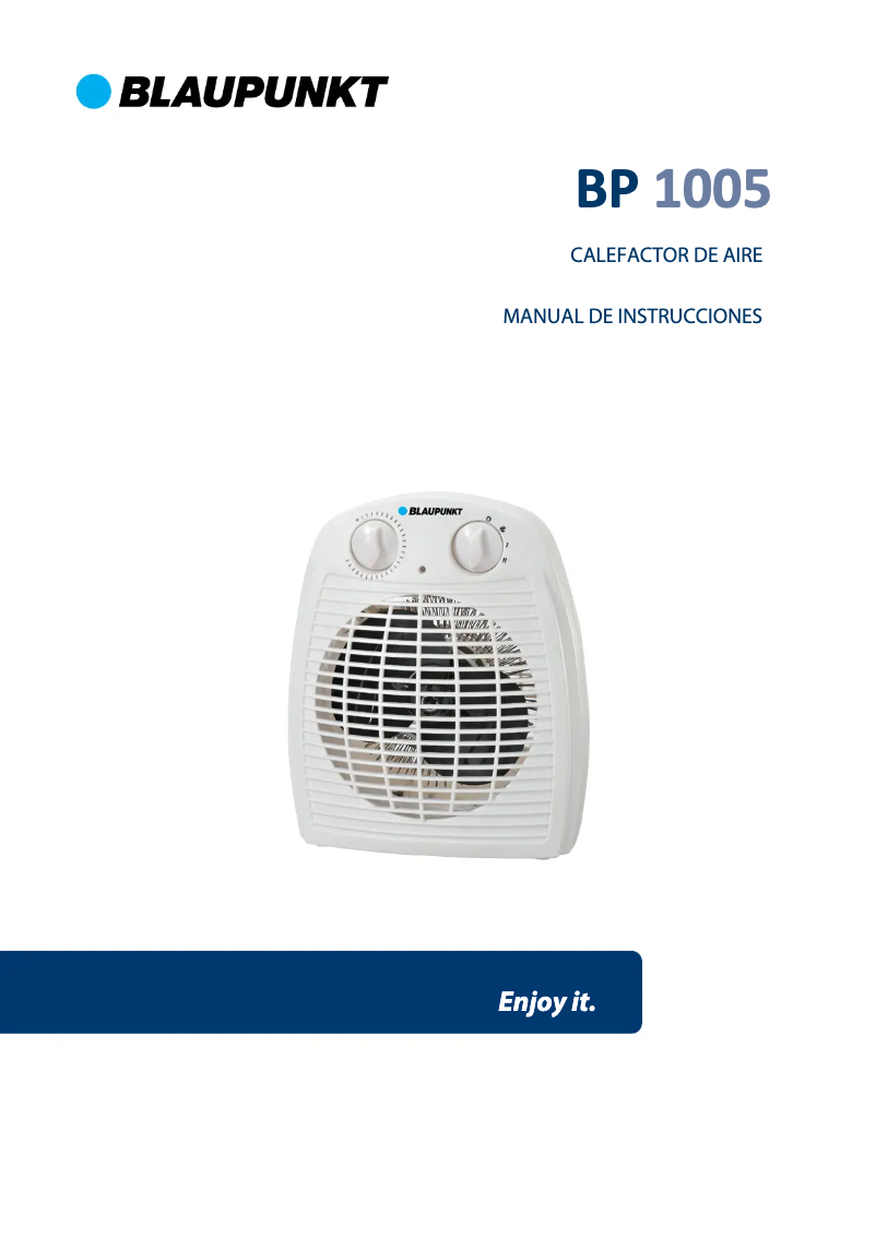 Page n°1 - Manuel utilisateur Blaupunkt BP1005