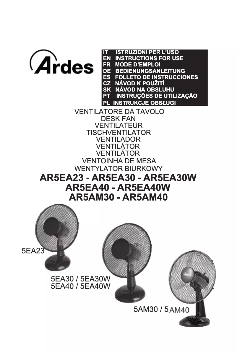 Página 1 del manual Manual de usuario Ardes AR5EA40