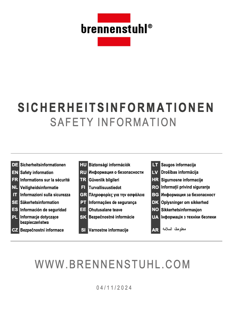 Page 1 de la notice Manuel utilisateur Brennenstuhl Garant G