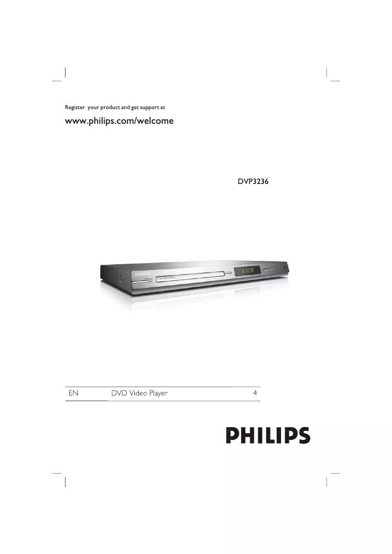 Image de la première page du manuel de l'appareil DVP3236