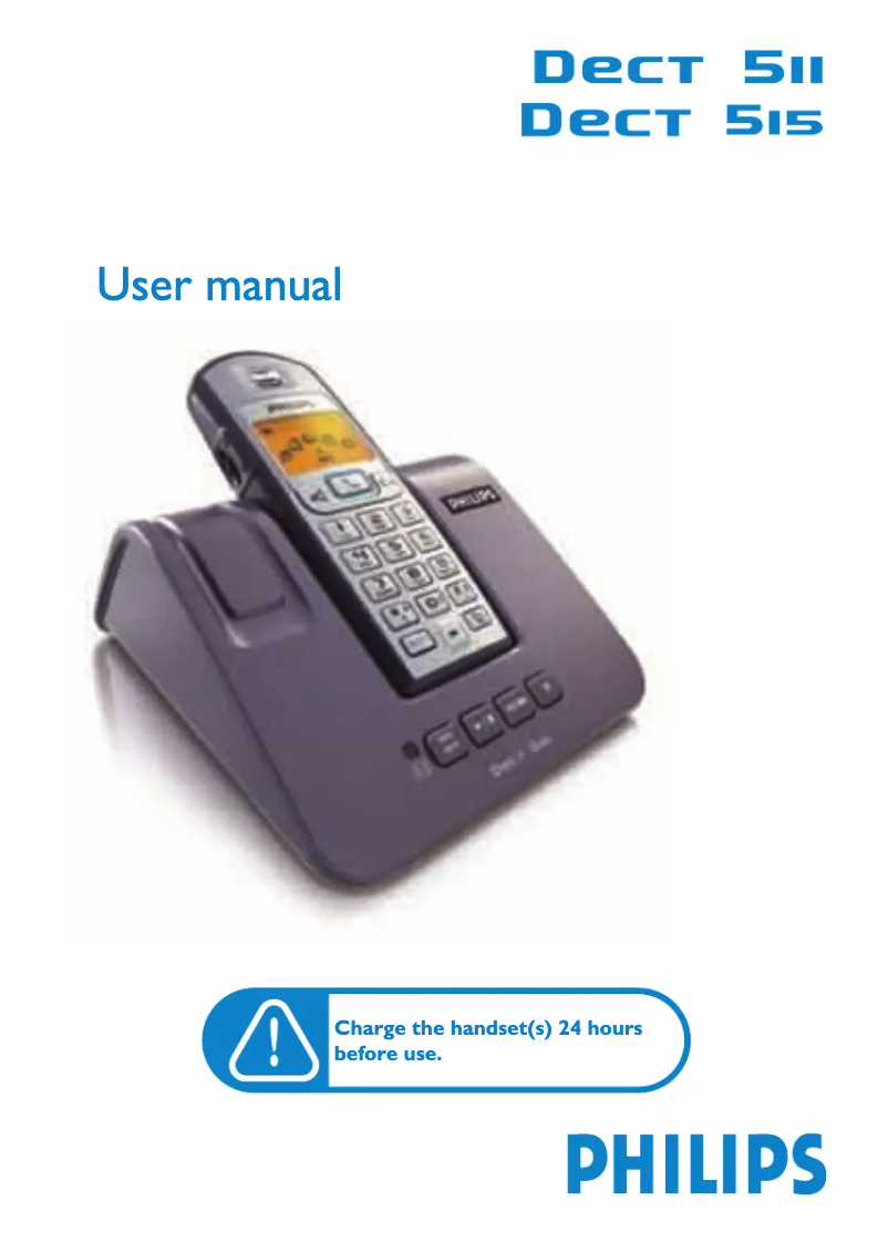 Página 1 del manual Manual de usuario Philips DECT5153S