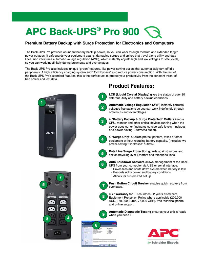 Image de la première page du manuel de l'appareil Back-UPS Pro