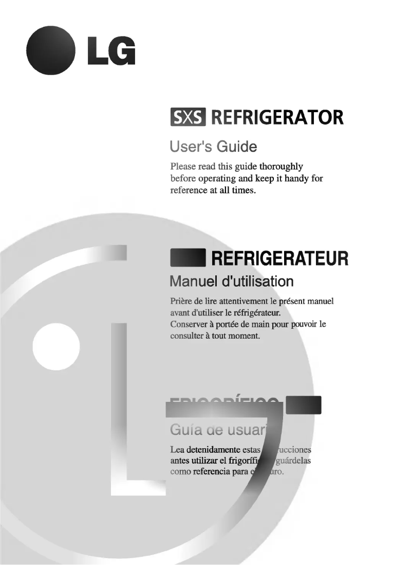 Page 1 de la notice Manuel utilisateur LG GR-B207DTZA