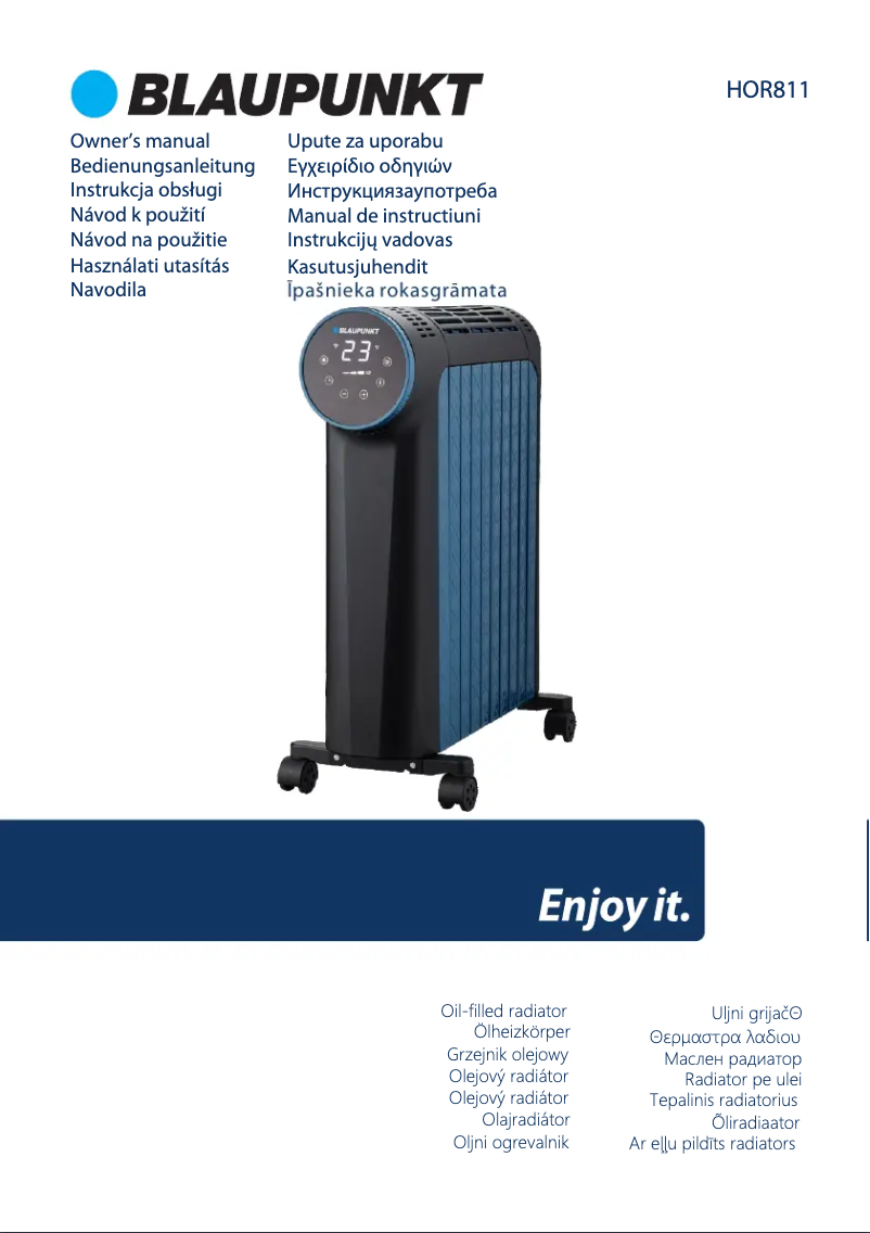 Page 1 de la notice Manuel utilisateur Blaupunkt HOR811