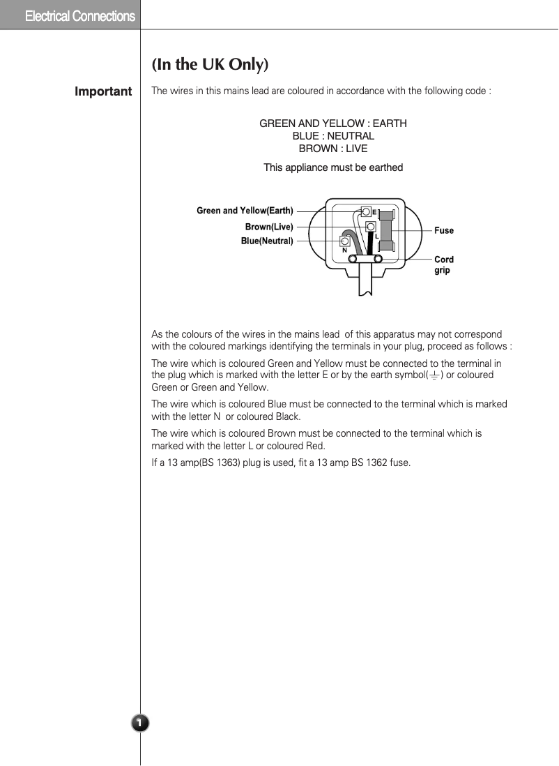 Page n°1 - Manuel utilisateur LG GW-P227 HSXA