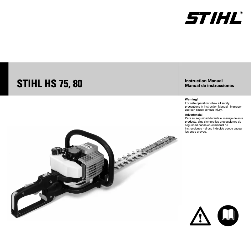Page 1 de la notice Manuel utilisateur Stihl HS 75