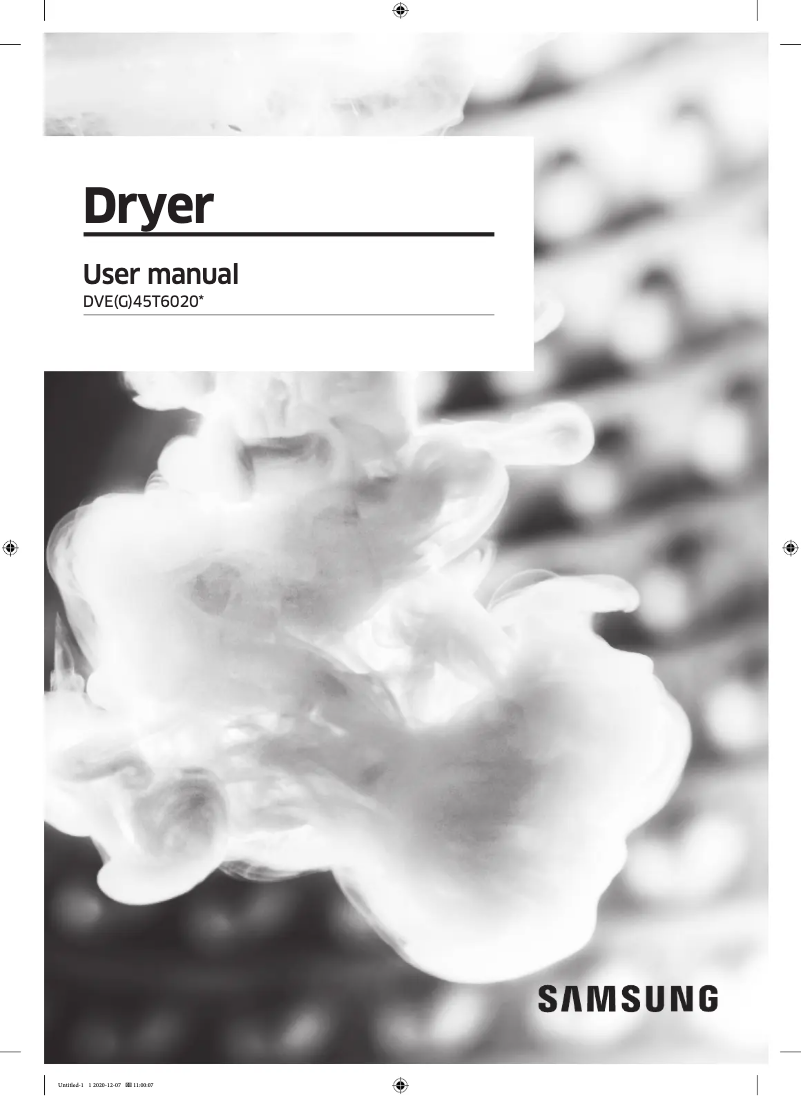 Page n°1 - Manuel utilisateur Samsung DVG45T6020W