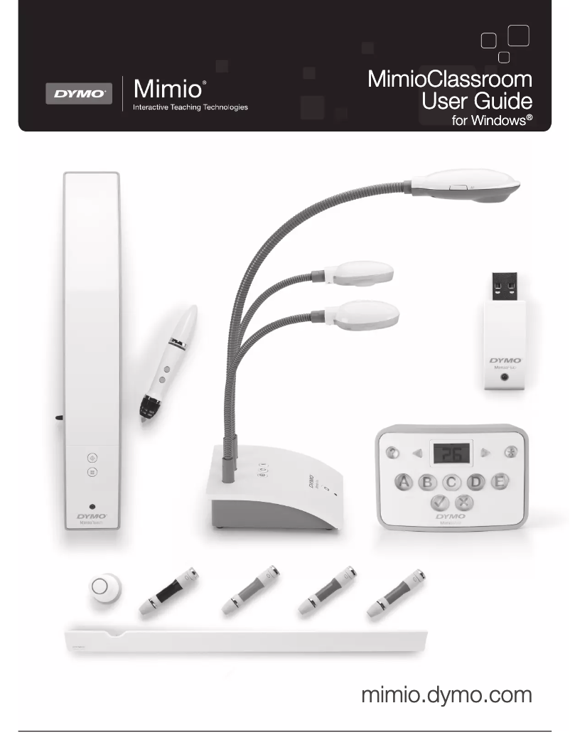 Page n°1 - Manuel utilisateur Mimio MimioPad