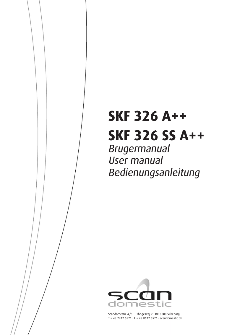 Page n°1 - Manuel utilisateur Scandomestic SKF 326