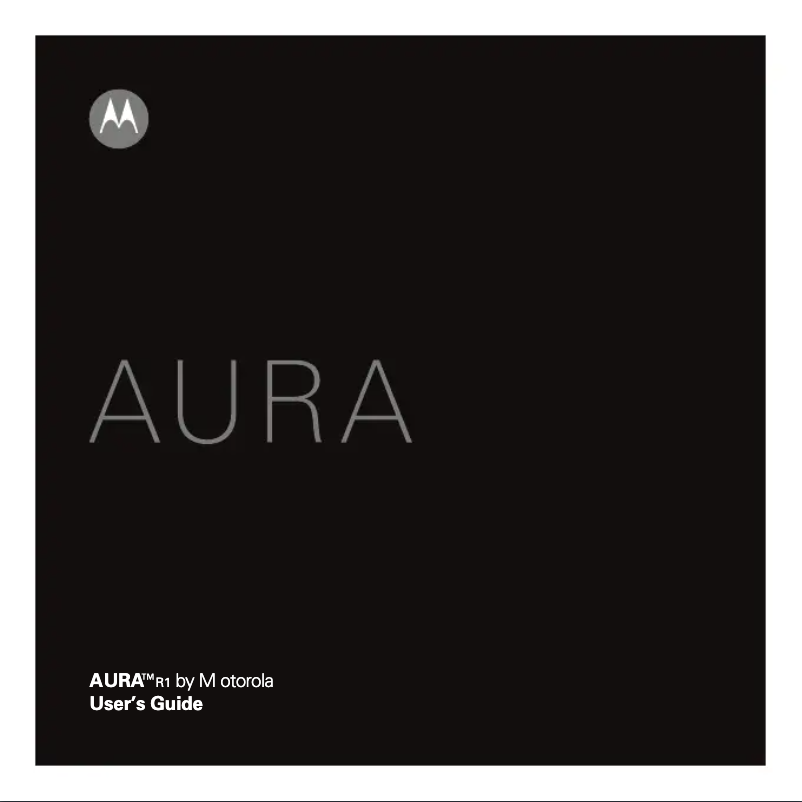 Page n°1 - Manuel utilisateur Motorola AURA Celestial Edition