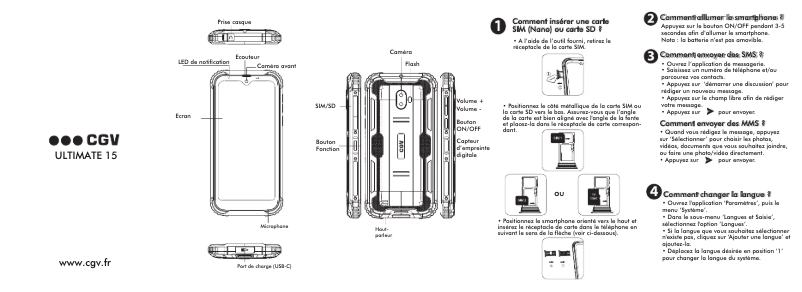 Page 1 de la notice Manuel utilisateur CGV Ultimate 15