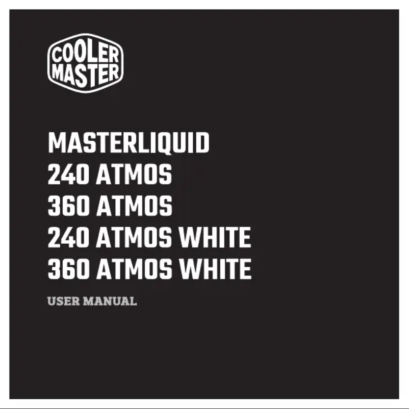 Page 1 de la notice Manuel utilisateur Cooler Master MasterLiquid 240 ATMOS