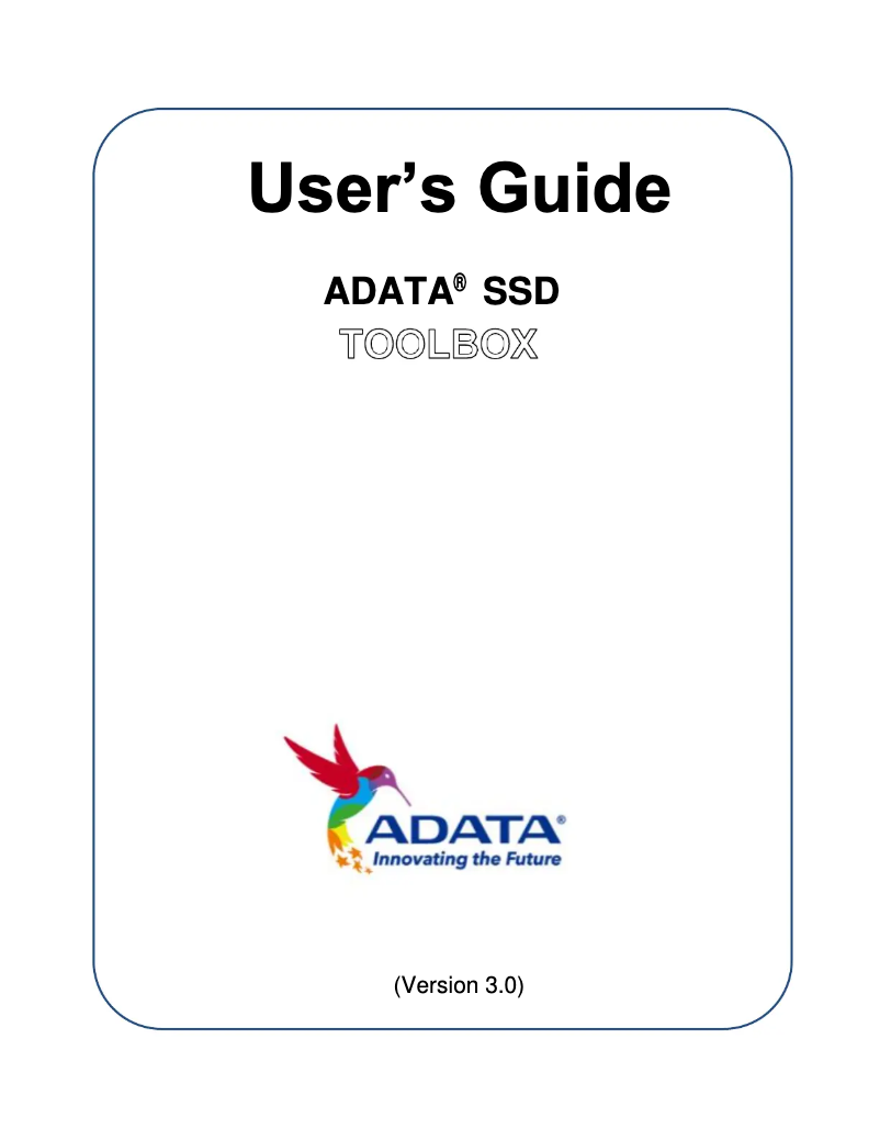 Page n°1 - Manuel utilisateur ADATA Ultimate SU635