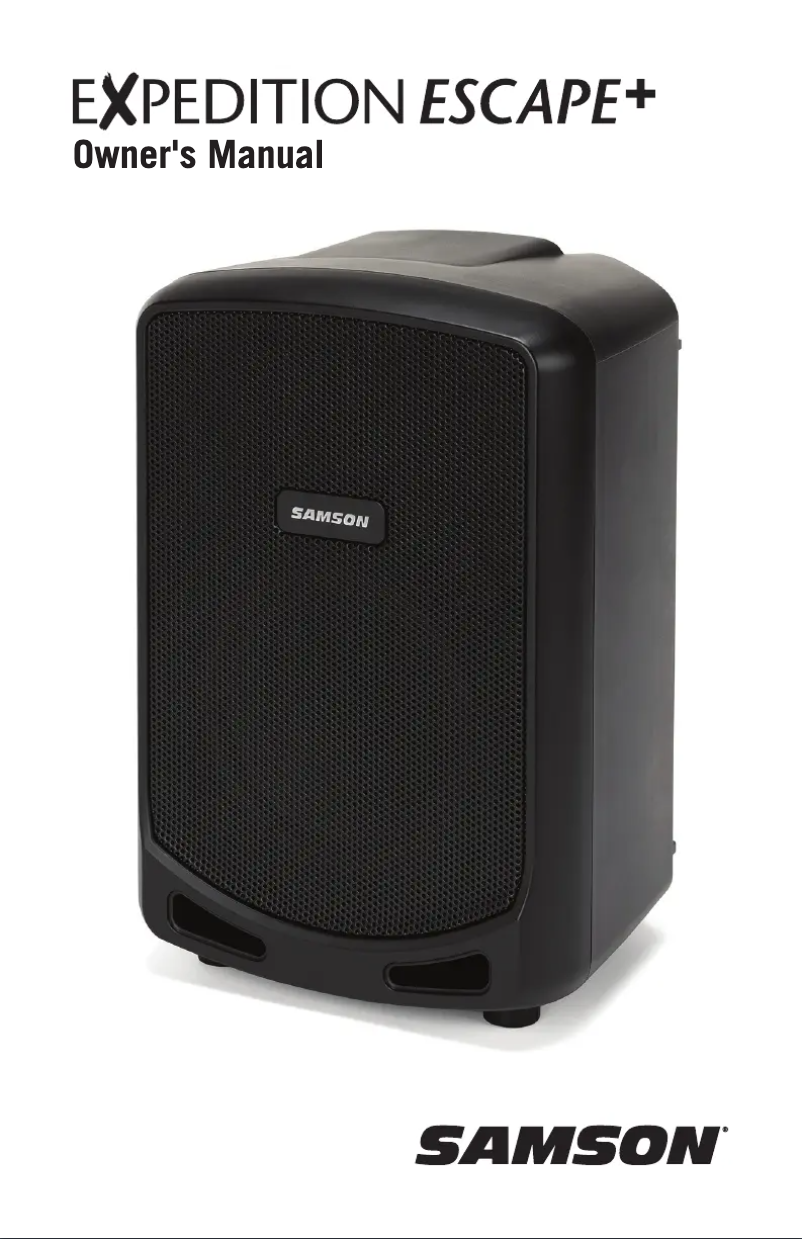 Image de la première page du manuel de l'appareil Expedition Escape+