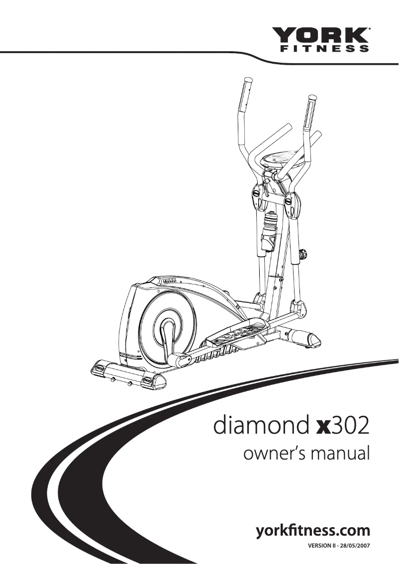 Página 1 del manual Manual de usuario York Fitness Diamond X302