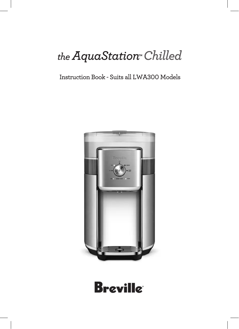 Página 1 del manual Manual de usuario Breville the AquaStation Chilled LWA300