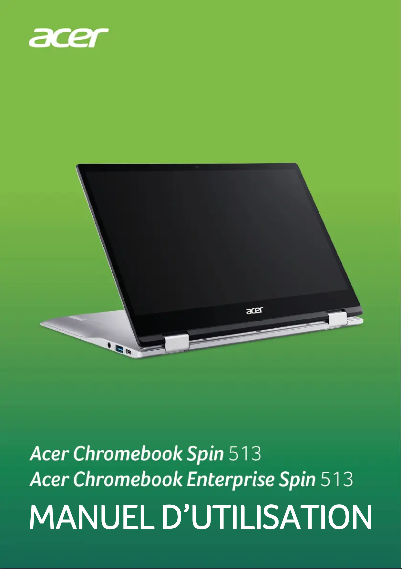 Página 1 del manual Manual de usuario Acer Chromebook Spin 513