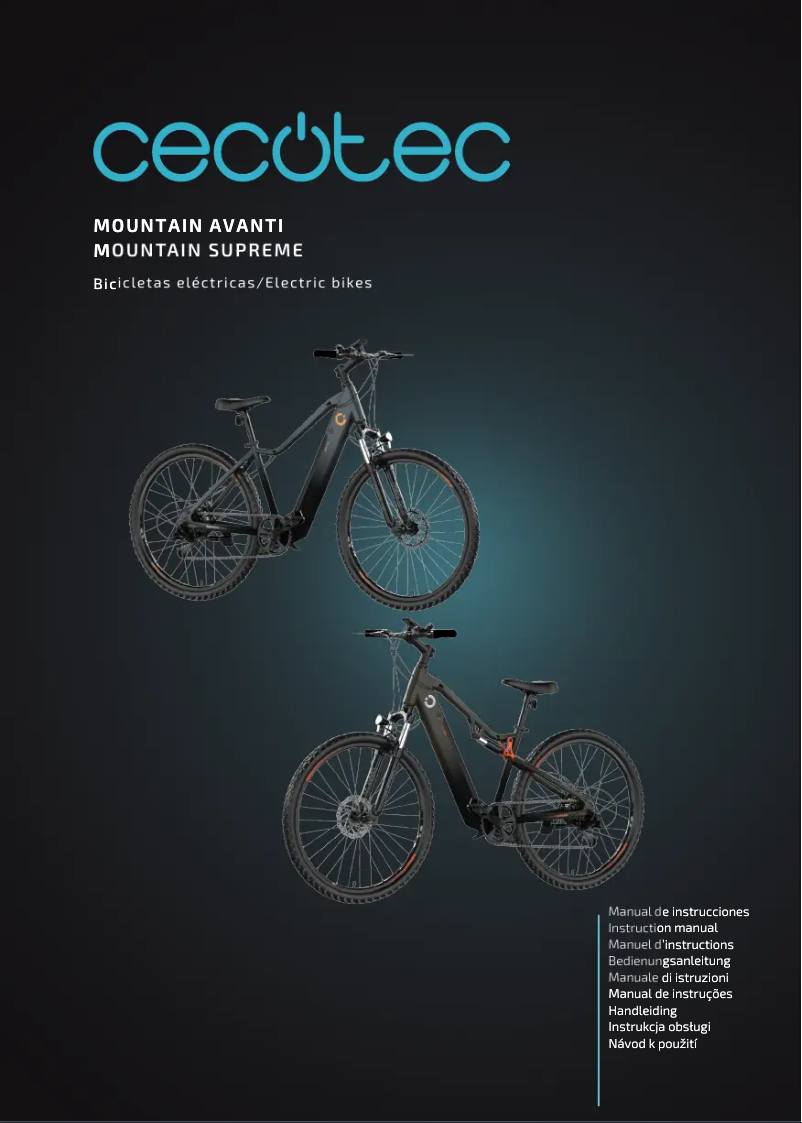 Page 1 de la notice Manuel utilisateur Cecotec Mountain Avanti