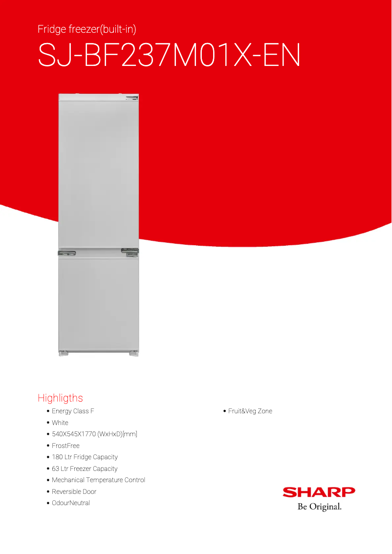 Image de la première page du manuel de l'appareil SJ-BF237M01X-EN