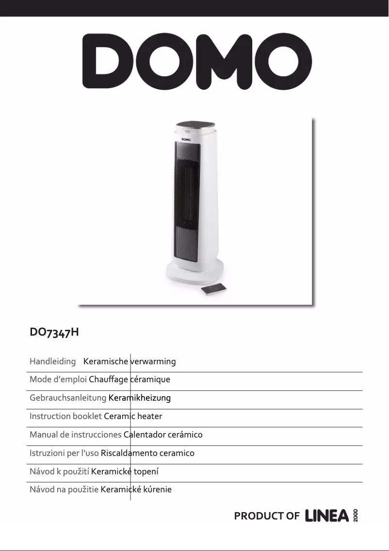 Image de la première page du manuel de l'appareil DO7347H