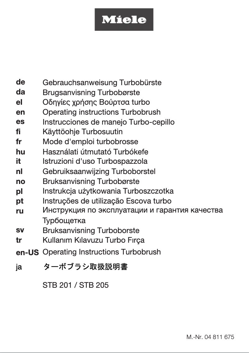 Page 1 de la notice Manuel utilisateur Miele Compact C1 HomeCare