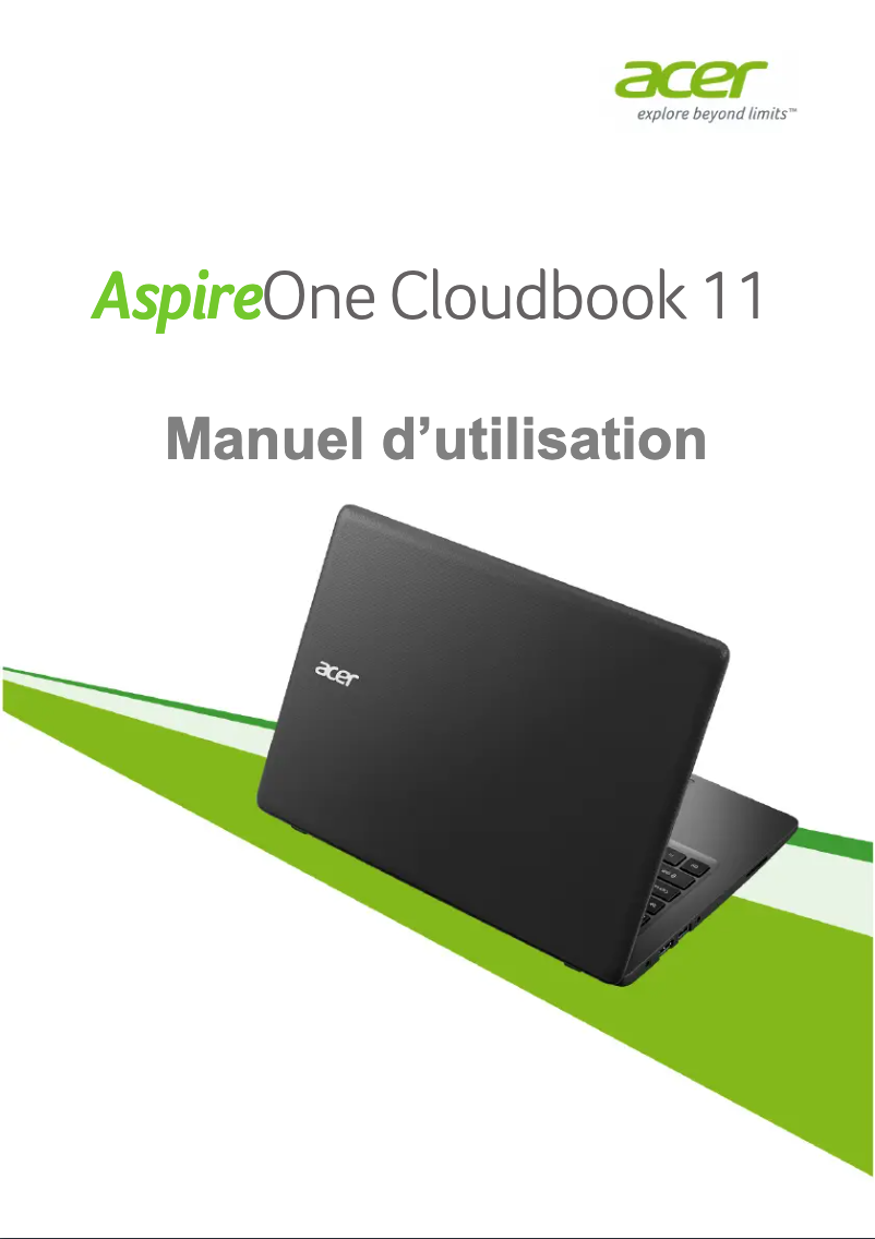 Imagen de la primera página del manual del dispositivo Aspire One Cloudbook 11
