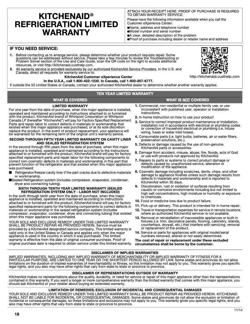 Imagen de la primera página del manual del dispositivo KRFC302EPA