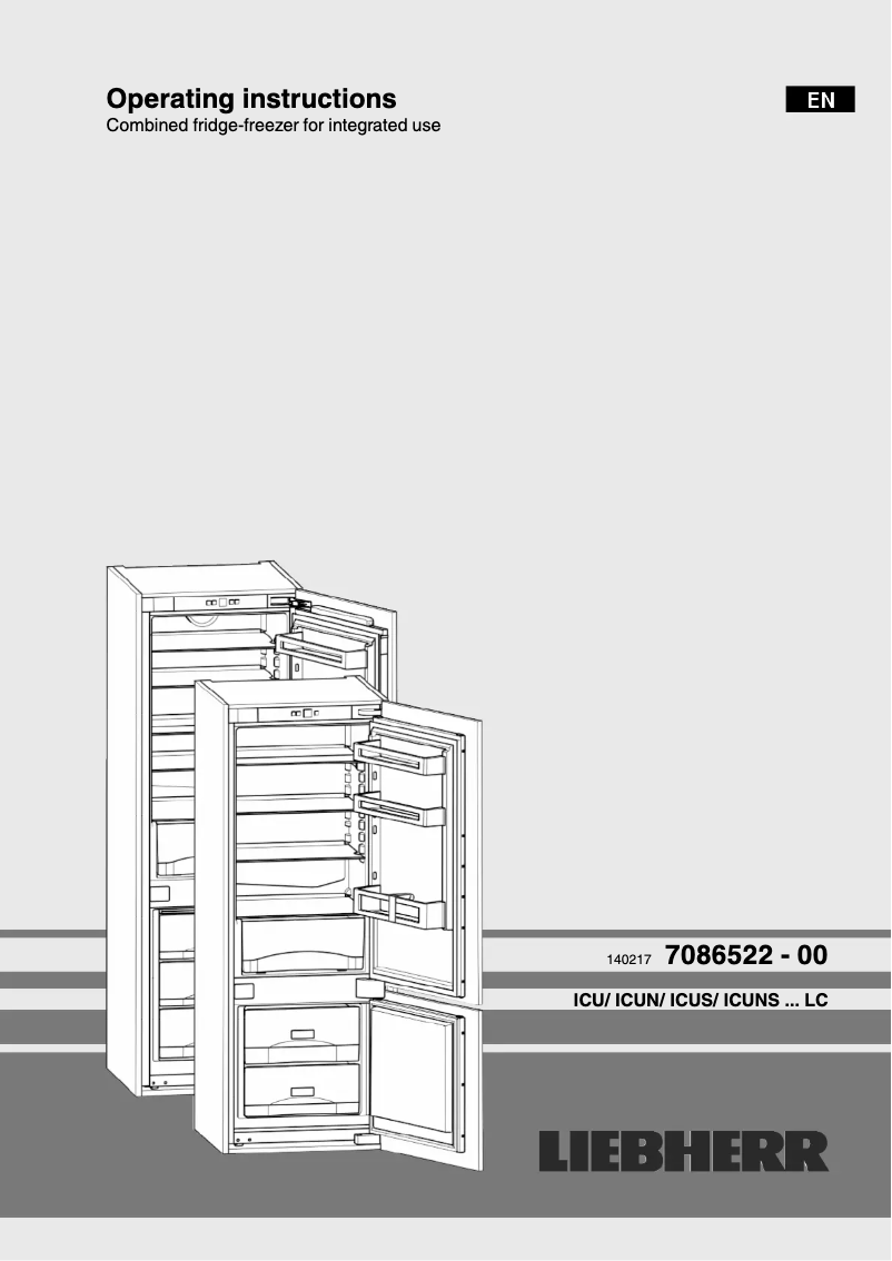 Page 1 de la notice Manuel utilisateur Liebherr ICU 3324